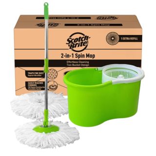 Scotch-Brite 2-in-1 Bucket Spin Mop (2 Refills) just Rs.975 !!